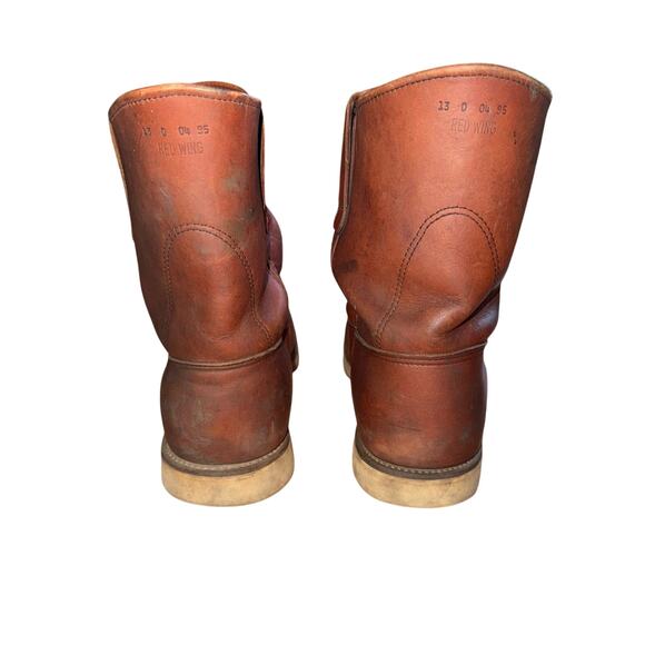 Vintage Red Wing Irish Setter Made in the USA Pull On Leather Work Boots -Sz 13D - Picture 10 of 12